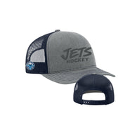 Jets 112 Trucker Hat with Puff Tone on Tone Logo