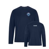 Jets Long Sleeve Dryfit - Pressed Embroidered Left Chest Logo with Name on the Back - Adult