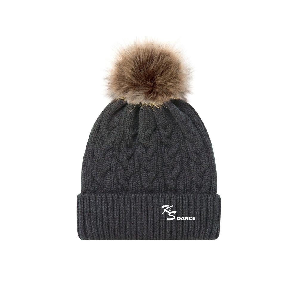 K & S Dance Faux Fur Pom Toque