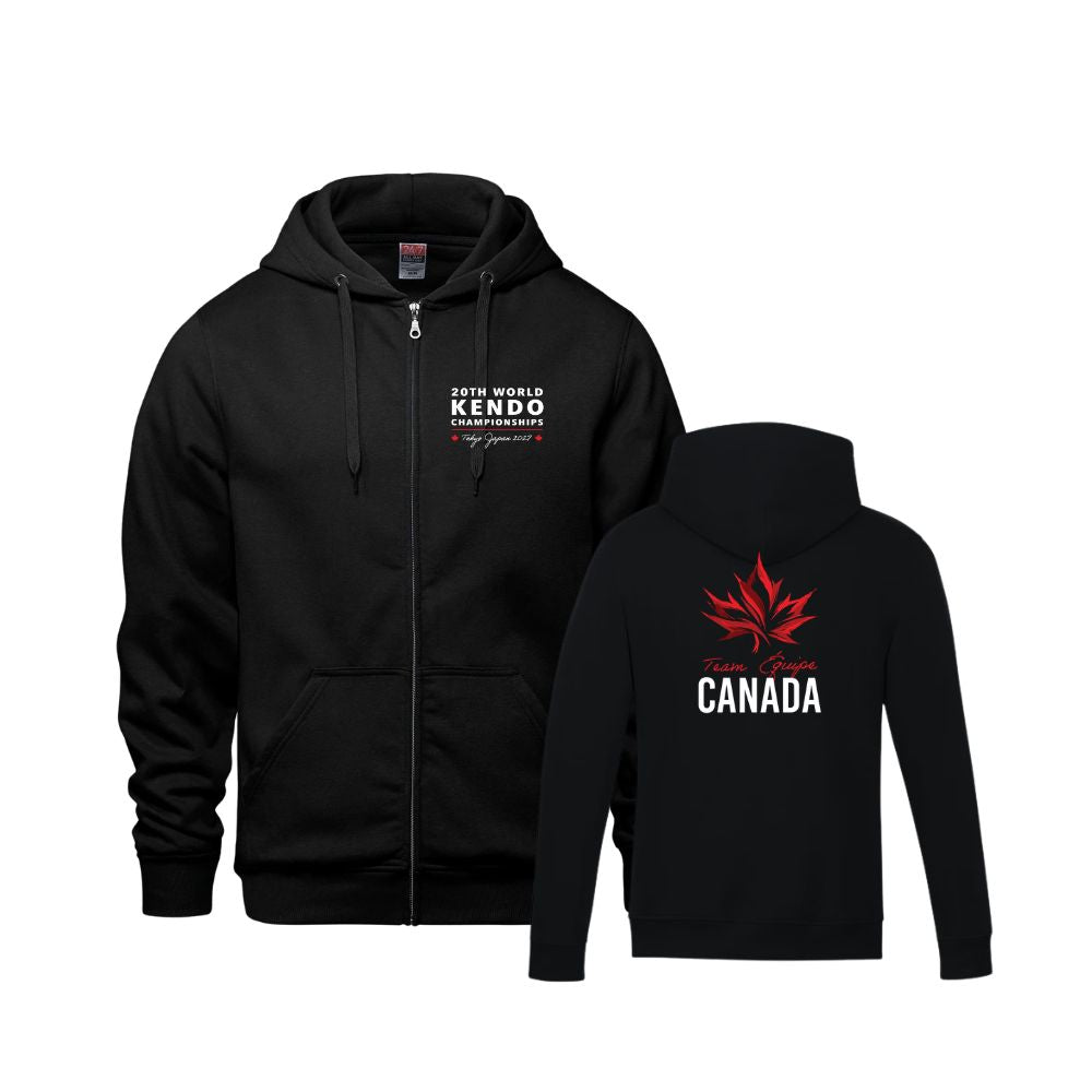 Team Canada Kendo CSW L00555 Zip Hoodie