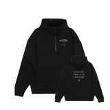 Killarney Unisex Drop Shoulder 1/2 Zip Hoodie - Left Chest & Back Logo