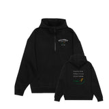 Killarney Unisex Drop Shoulder 1/2 Zip Hoodie - Left Chest & Back Logo