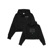 Killarney Skating Club Unisex Drop Shoulder Cropped Hoodie - Left Chest & Back Logo