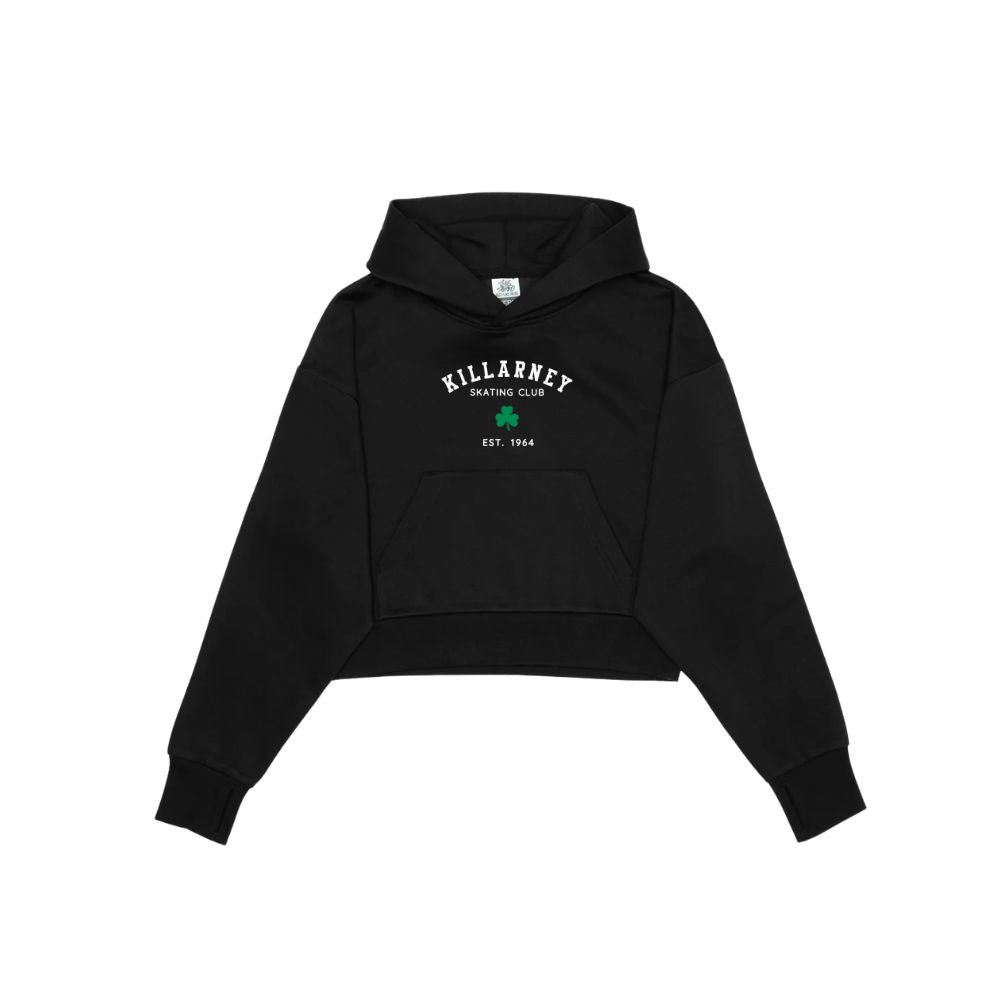 Killarney Skating Club Unisex Drop Shoulder Cropped Hoodie - Front Logo