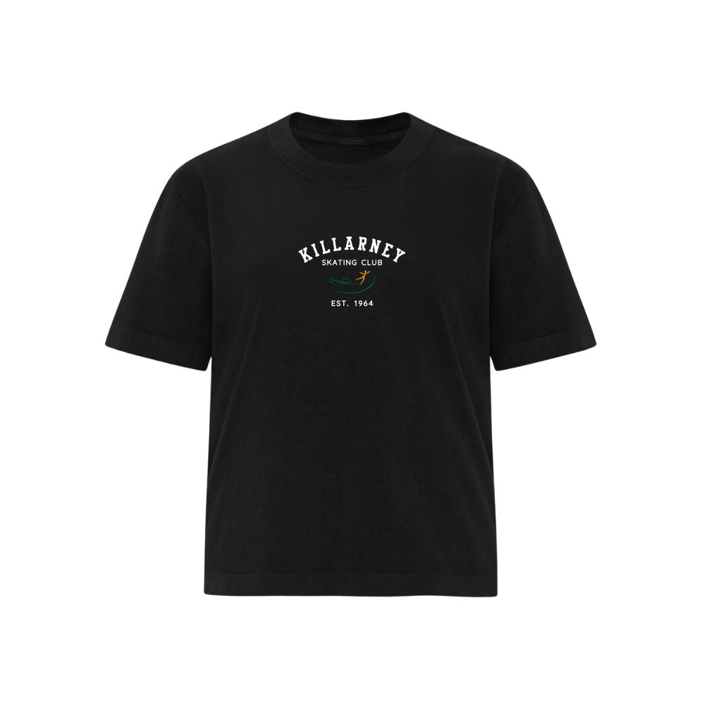 Killarney Skating Club Heavyweight Ladies Boxy Tee - Front Logo