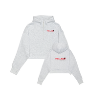 Mellado Drop Shoulder 1/2 Zip Hoodie - Cropped