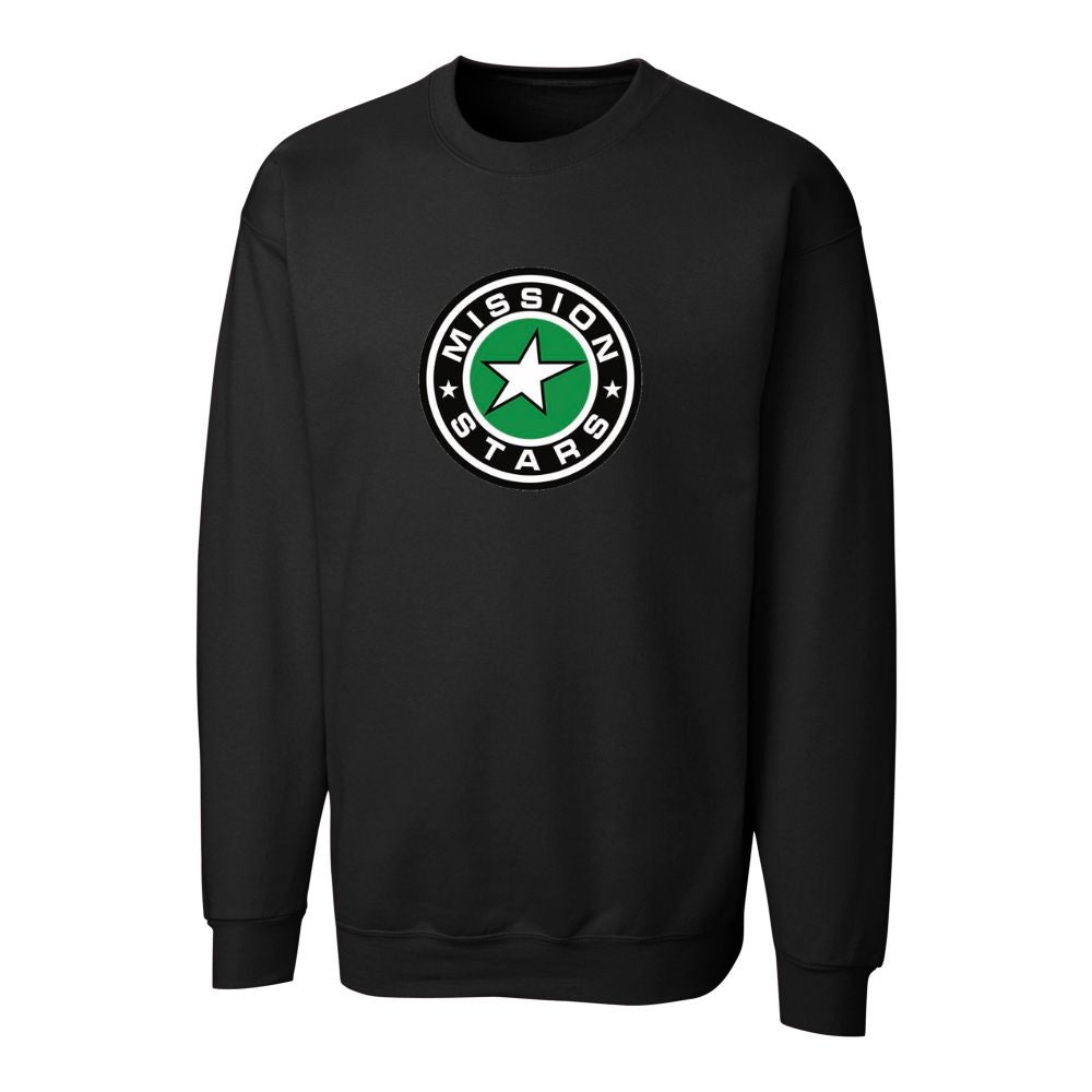 Mission Stars Crewneck with Embroidered Logo - Adult