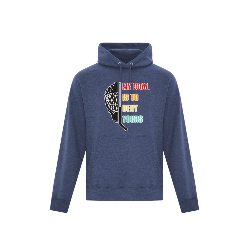 My Goal is to Deny Yours Ringette Hoodie - Adult