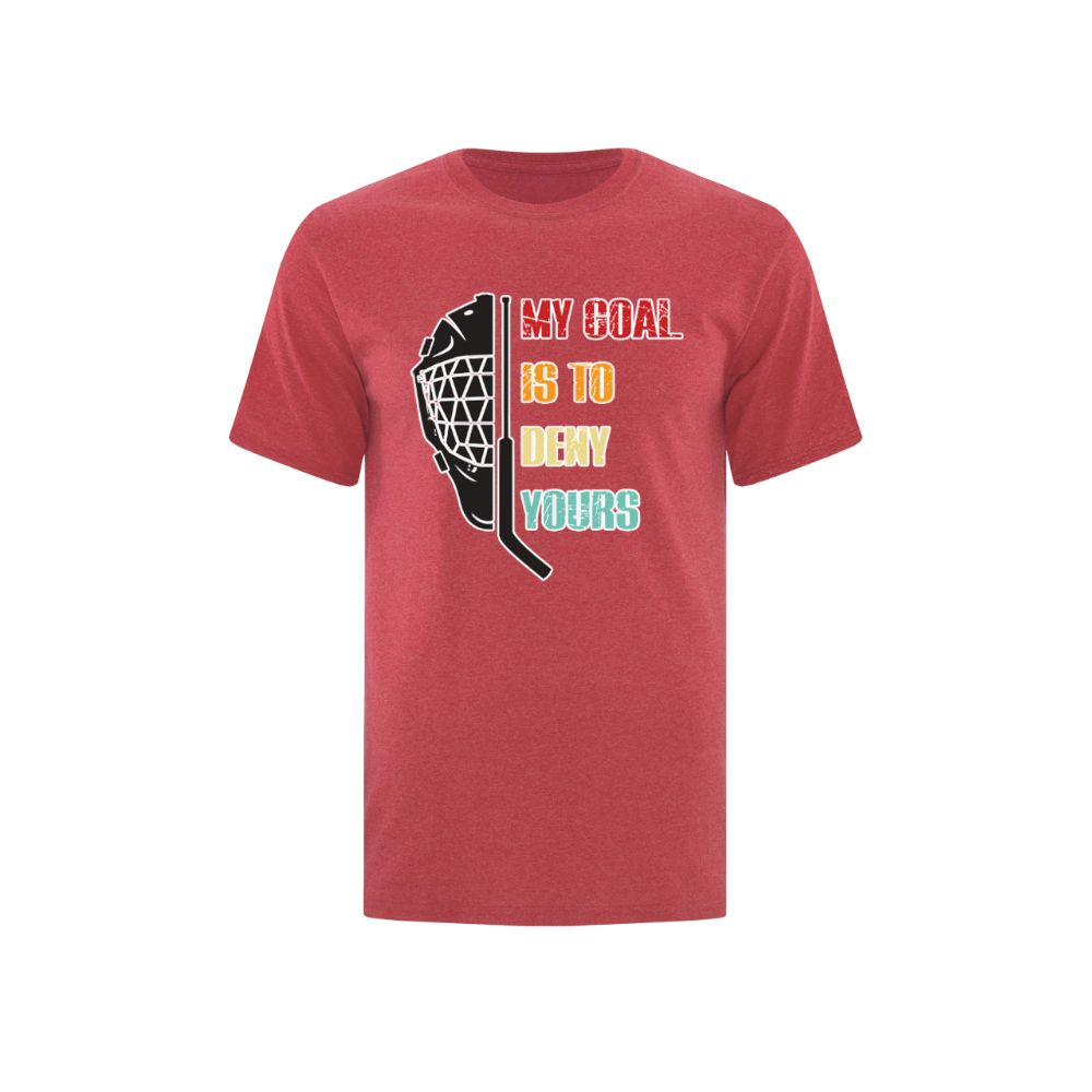 My Goal is to Deny Yours Ringette Tshirt