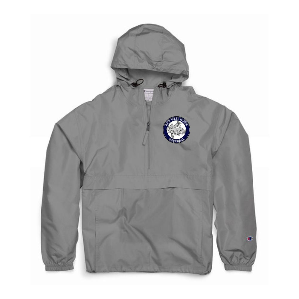 New West Ball Left Chest Circle Logo 1/4 Zip Anorak - Adult