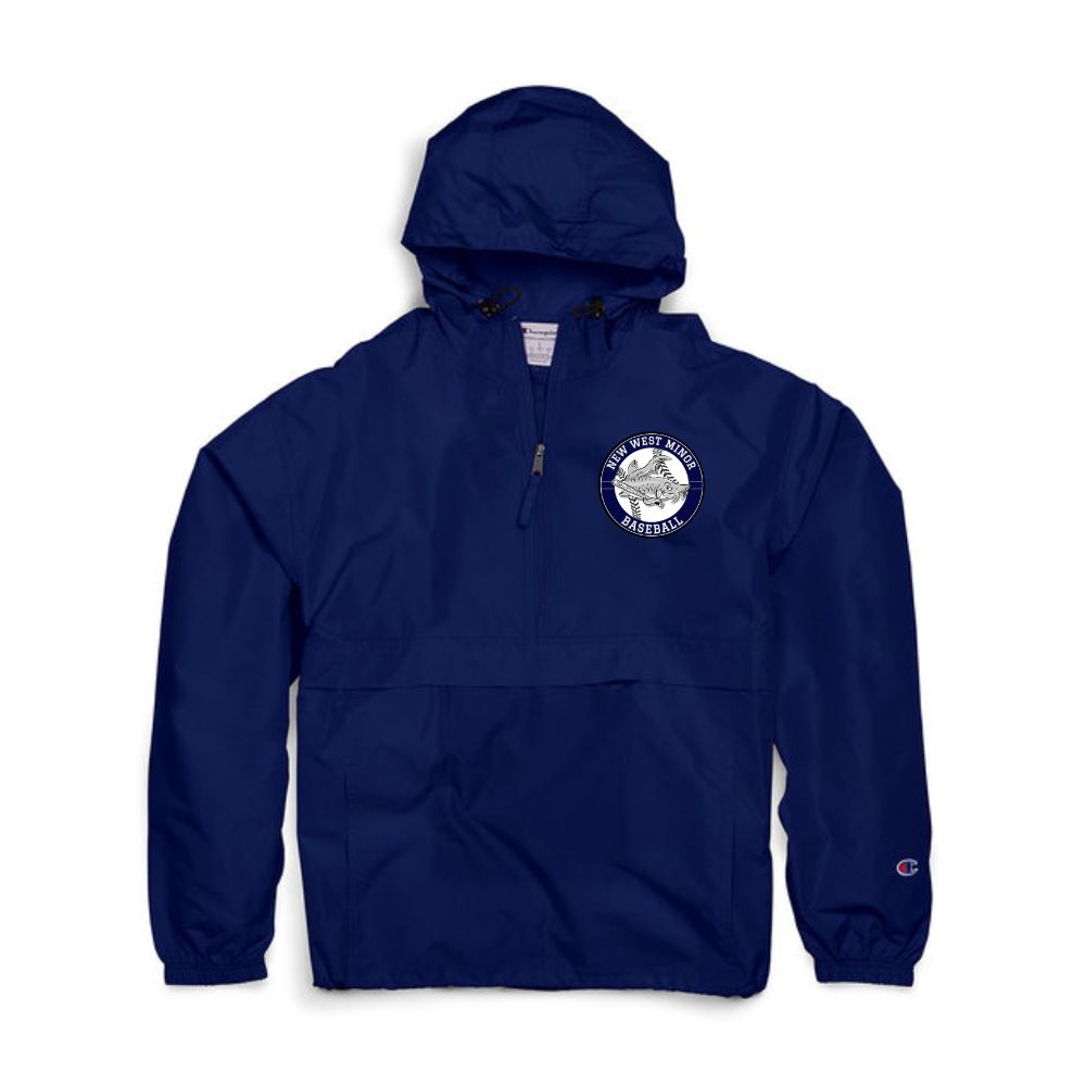 New West Ball Left Chest Circle Logo 1/4 Zip Anorak - Adult