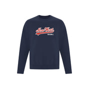 New West Ball Print Script Logo Crewneck Sweatshirt - Adult