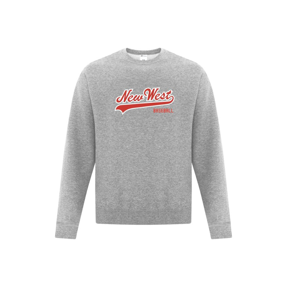 New West Ball Print Script Logo Crewneck Sweatshirt - Youth