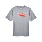 New West Ball Script Logo Short Sleeve Dryfit - Adult