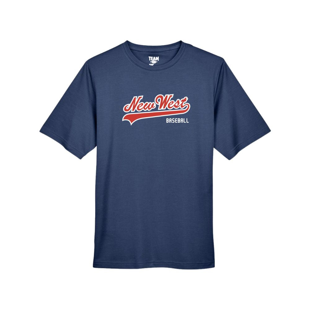 New West Ball Script Logo Short Sleeve Dryfit - Adult