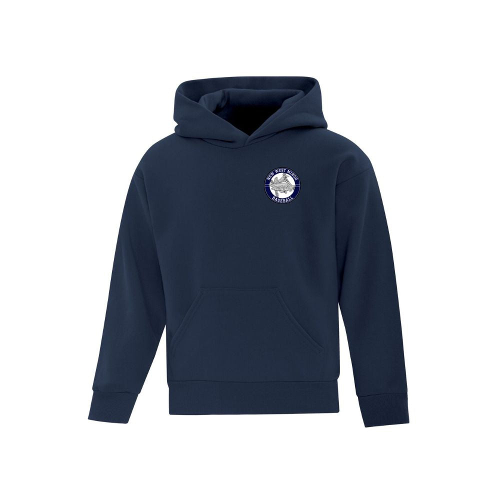 New West Ball Left Chest Pressed Circle Logo Hoodie - Youth