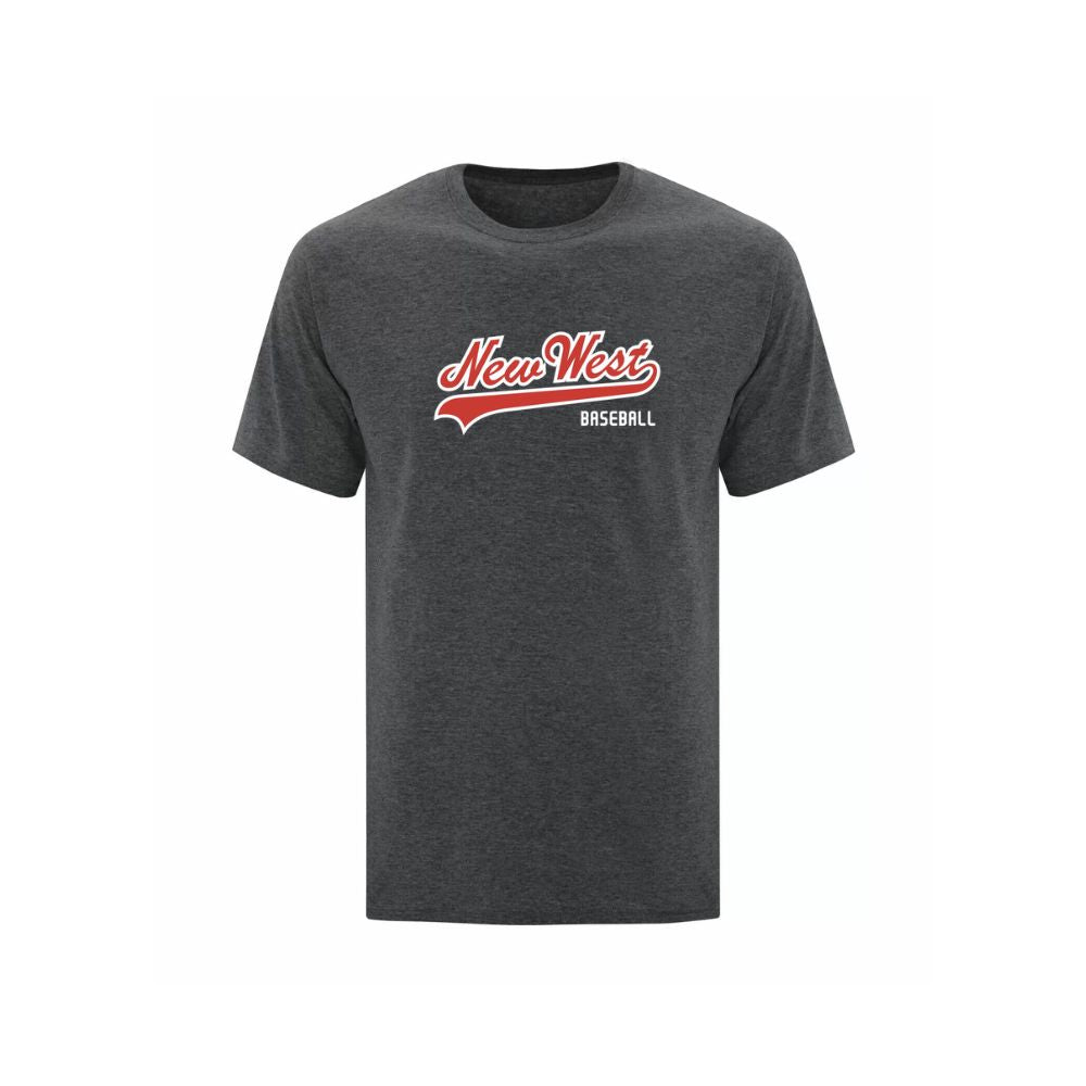 New West Ball Script Logo Tshirt - Adult