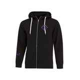 Nova UWH Core Heavy Fleece Zip Applique Print Left Chest Hoodie - Mens