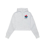 NWVRA Drop Shoulder 1/2 Zip Hoodie - Cropped - Ladies