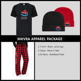NWVRA Apparel Package - PJ Pants, Tshirt, Toque - Adult