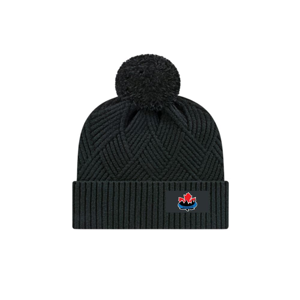 NWVRA Diagonal Weave Pom Toque