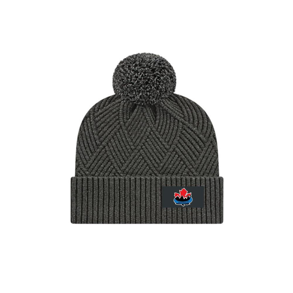 NWVRA Diagonal Weave Pom Toque