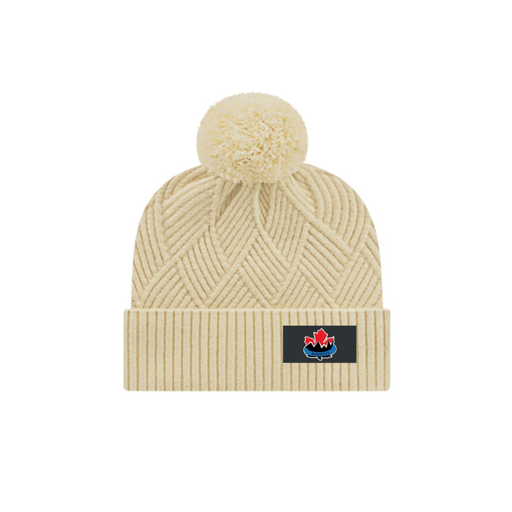 NWVRA Diagonal Weave Pom Toque