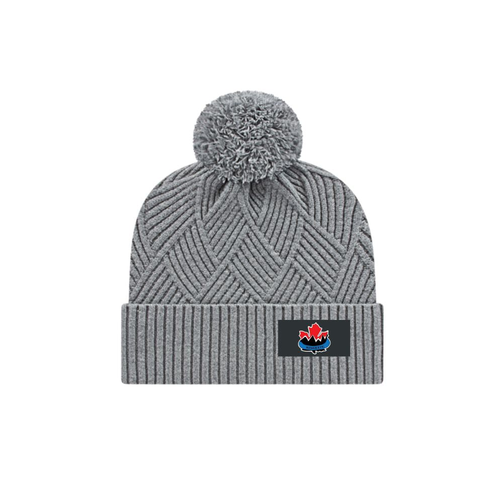 NWVRA Diagonal Weave Pom Toque