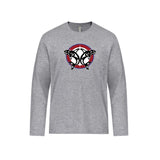 Orcas 24Ever Ring Spun Cotton Long Sleeve Tshirt - Pressed Front Logo - Youth