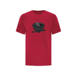 Pacific Coast Rep Classic Red T-shirt with Charcoal Logo - Adult