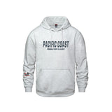 Pacific Coast Rep Classic CSW Hoodie - Embroidered Word Logo with Logo on Right Cuff - Adult