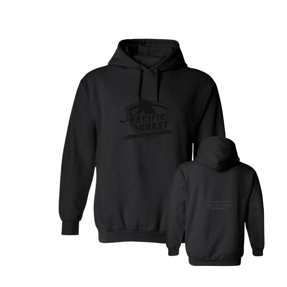 Pacific Coast Rep Classic Tone-on-Tone Embroidered Logo Hoodie - Unisex