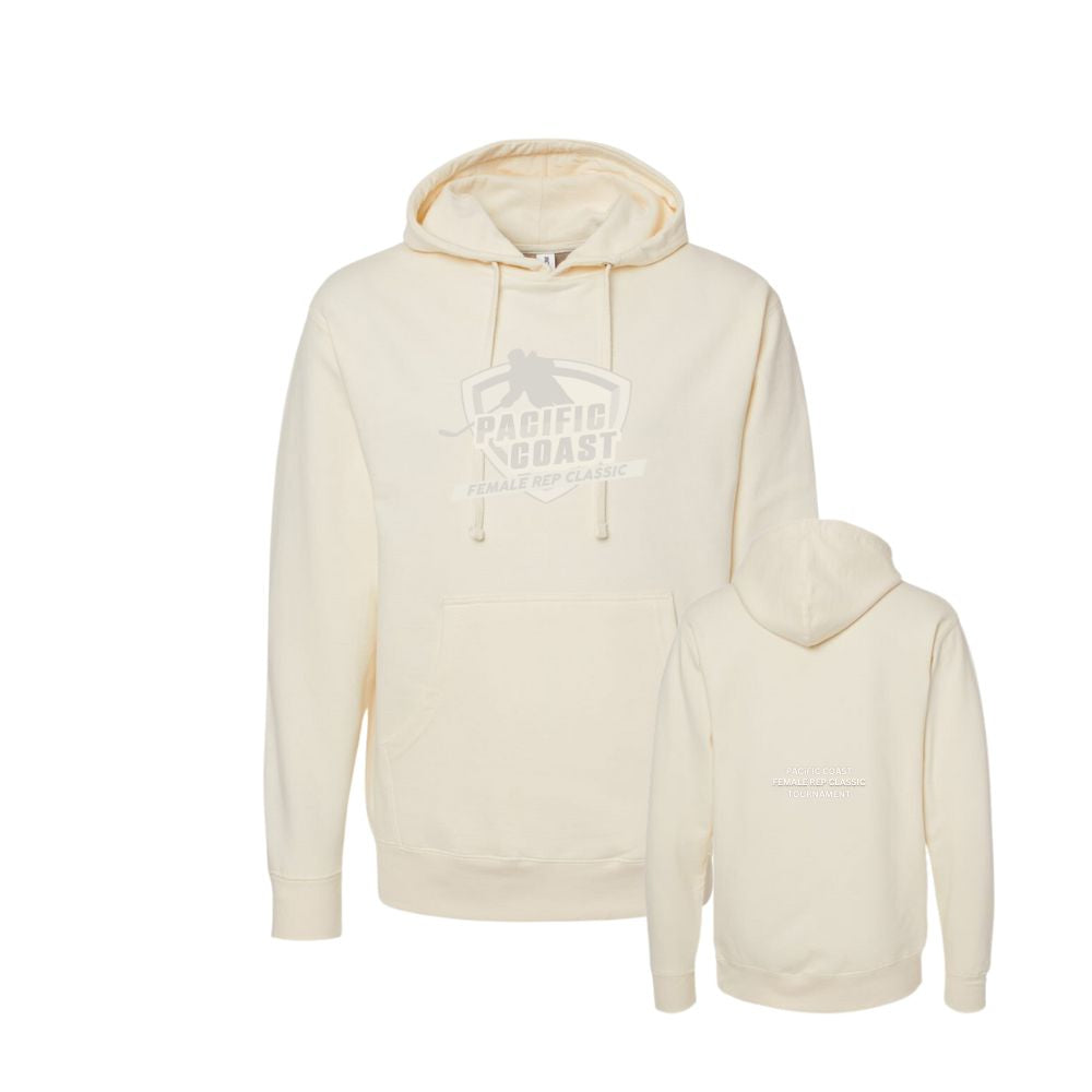 Pacific Coast Rep Classic Tone-on-Tone Embroidered Logo Hoodie - Unisex