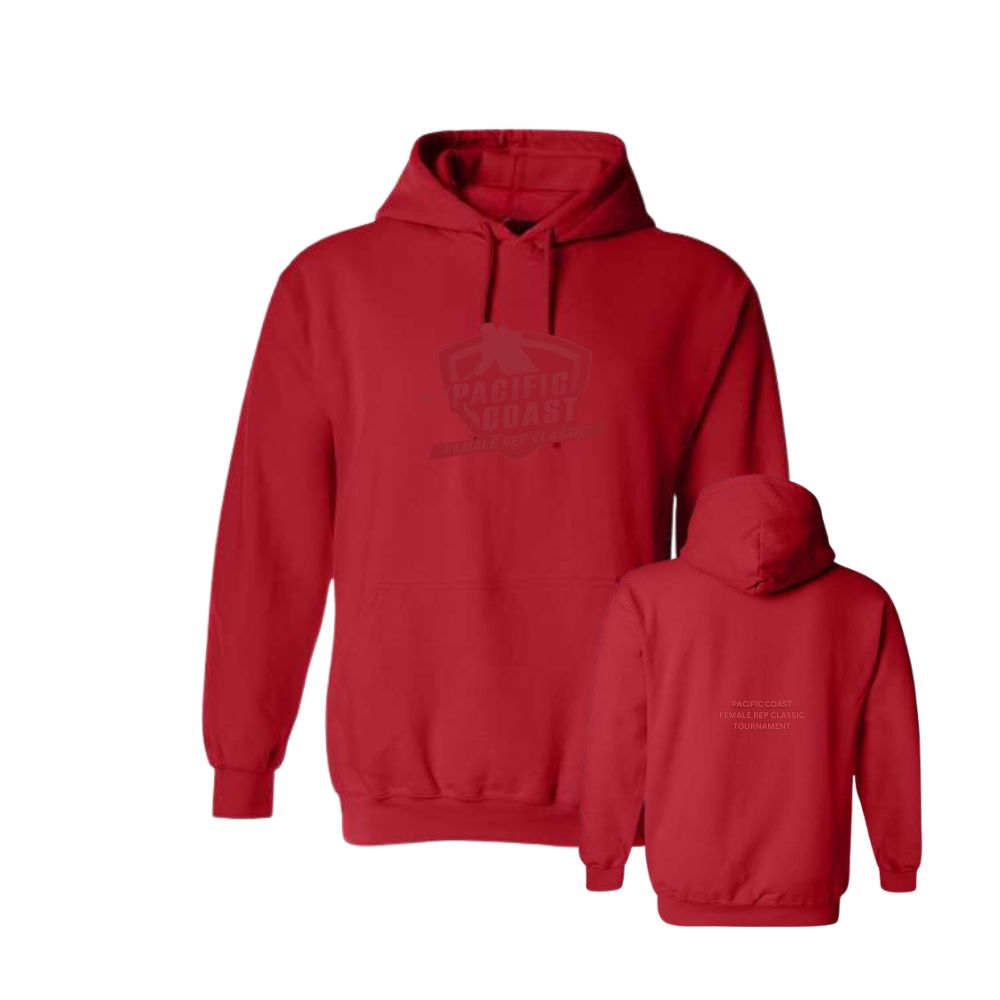 Pacific Coast Rep Classic Tone-on-Tone Embroidered Logo Hoodie - Unisex