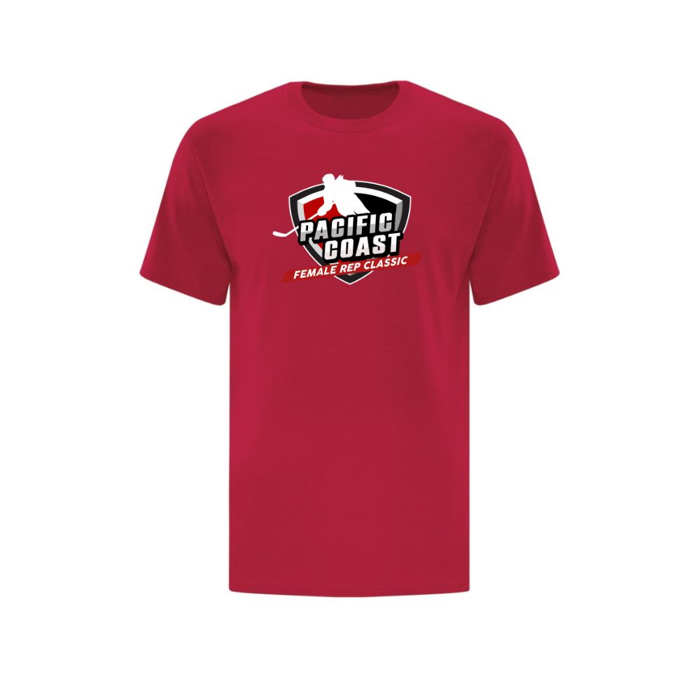 Pacific Coast Rep Classic T-shirt with Full Color Logo - Adult