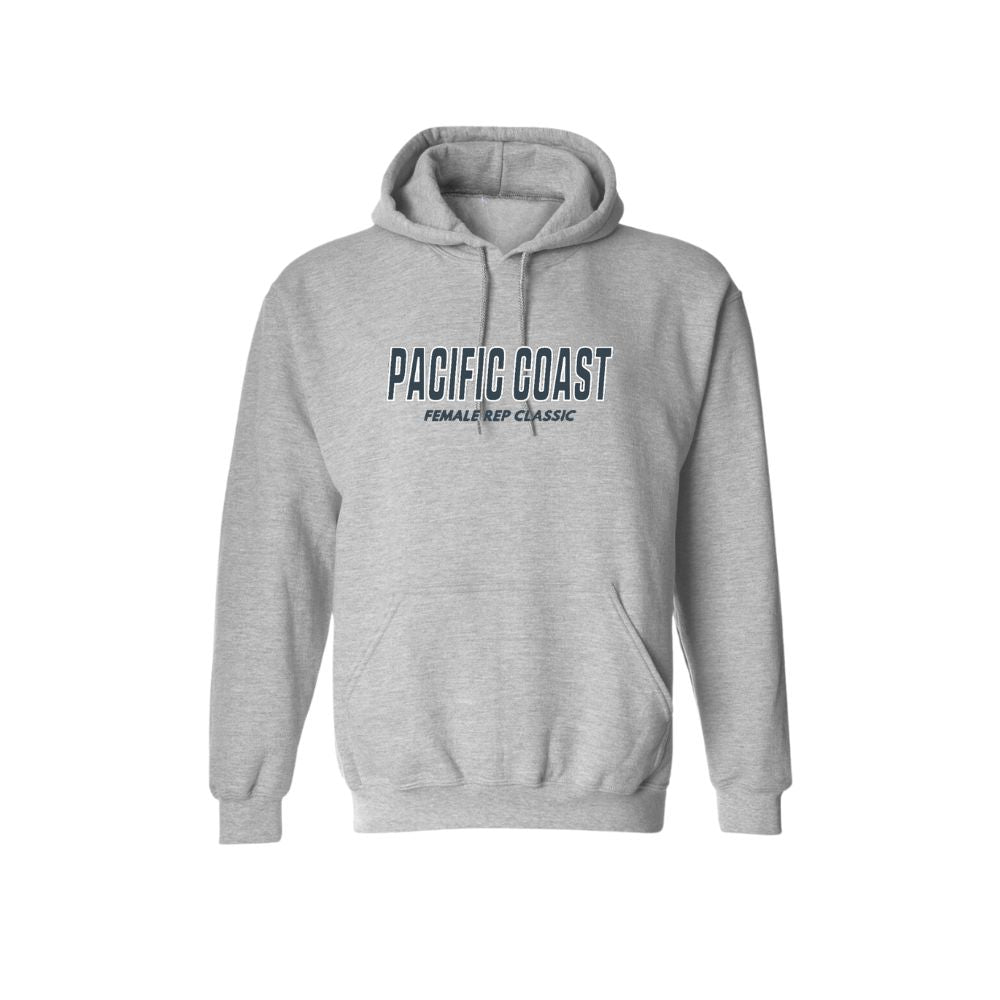 Pacific Coast Rep Classic Word Logo Hoodie - Adult