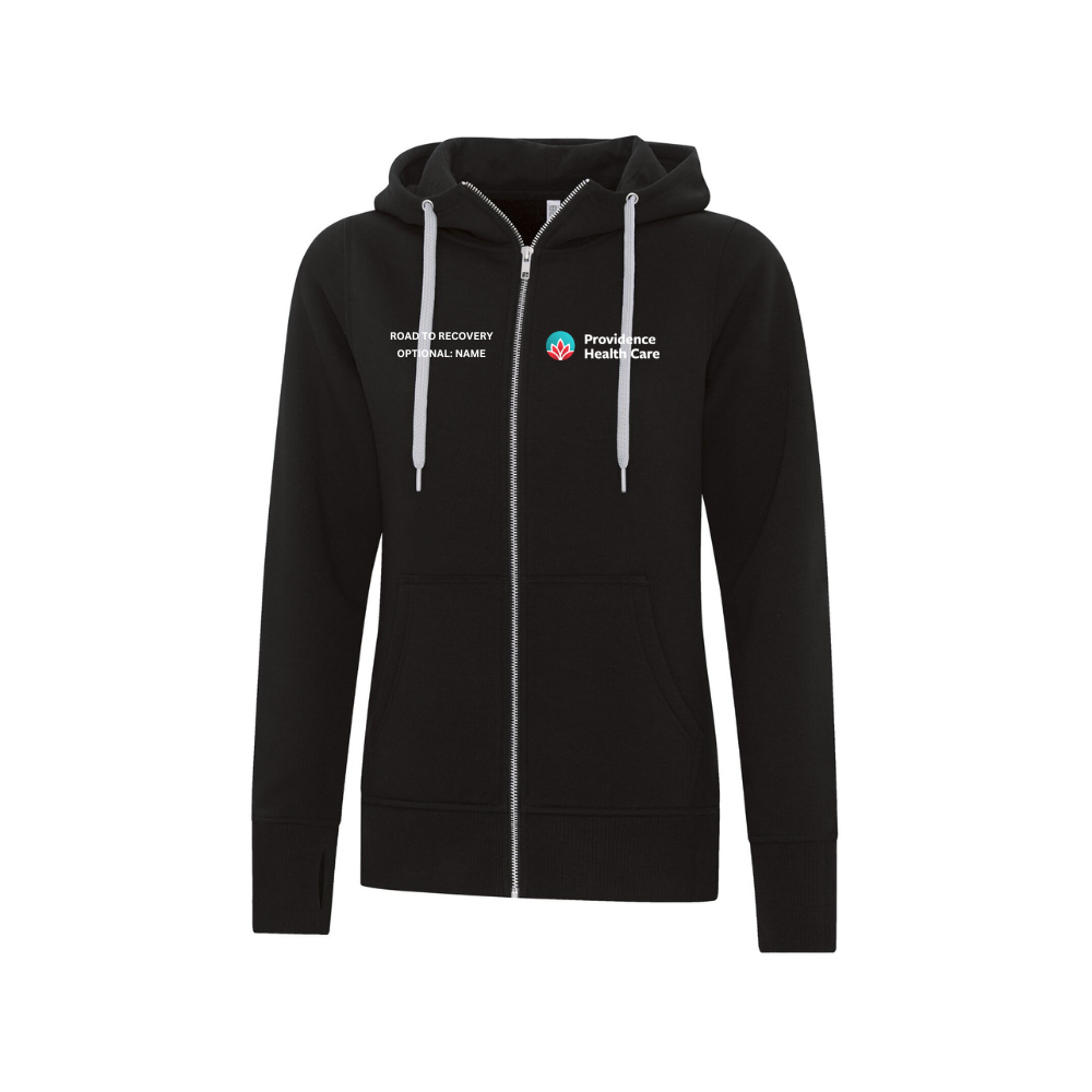 PHC Road to Recovery Core Heavy Fleece Zip Hoodie - Ladies