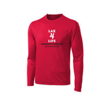 Friendship Tournament Lax4Life Stack Logo Long Sleeve Dryfit - Youth