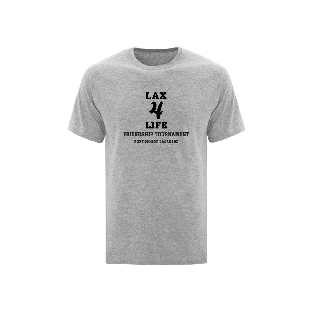 Friendship Tournament Lax4Life Stacked Logo Tshirt - Adult