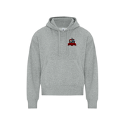 Port Moody Lacrosse Koi Element CFF Left Chest Applique Patch Logo Hoodie - Ladies