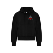 Port Moody Lacrosse Koi Element CFF Left Chest Applique Patch Logo Hoodie - Ladies