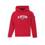 Ravens Curved Felt Logo Applique Hoodie - Youth