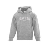 Ravens Curved Felt Logo Applique Hoodie - Youth