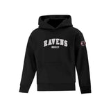Ravens Curved Felt Logo Applique Hoodie - Youth