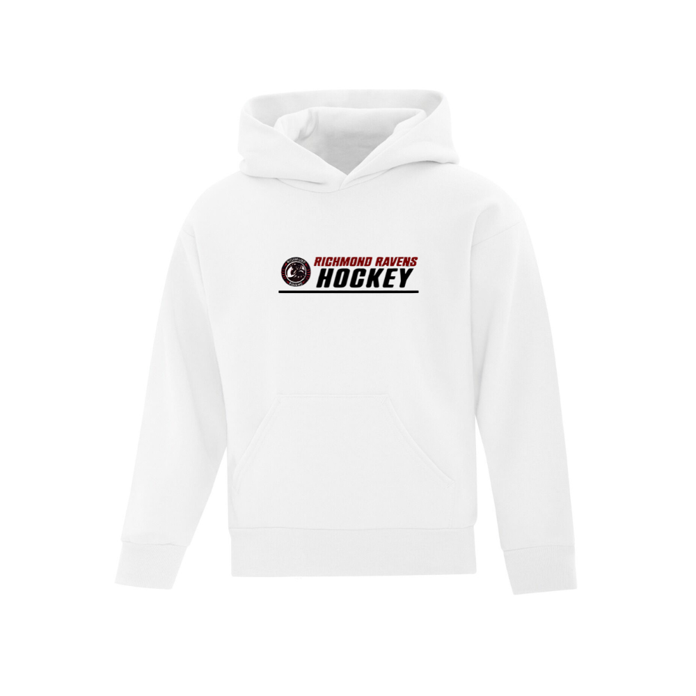 Ravens Hockey Hoodie with Printed Logo - Youth