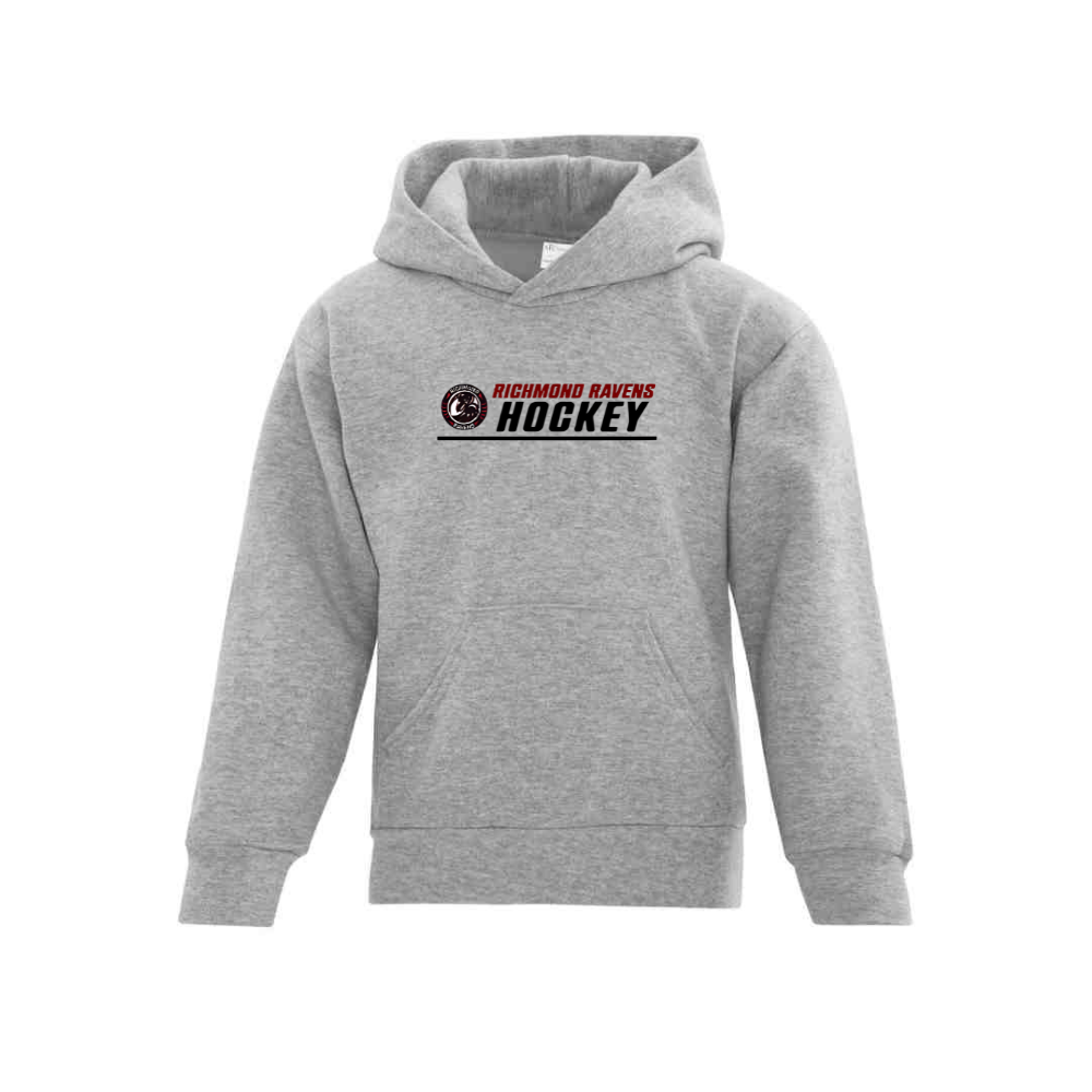 Ravens Hockey Hoodie with Printed Logo - Youth