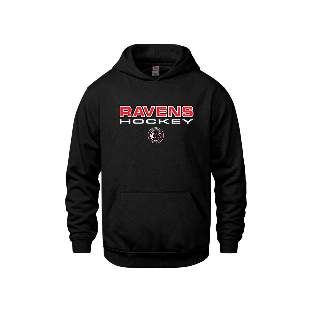 Ravens CSW Hoodie - Block Letters Applique Logo - Youth