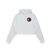 Ravens Drop Shoulder 1/2 Zip Hoodie - Cropped - Embroidered Left Chest Logo