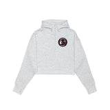 Ravens Drop Shoulder 1/2 Zip Hoodie - Cropped - Embroidered Left Chest Logo