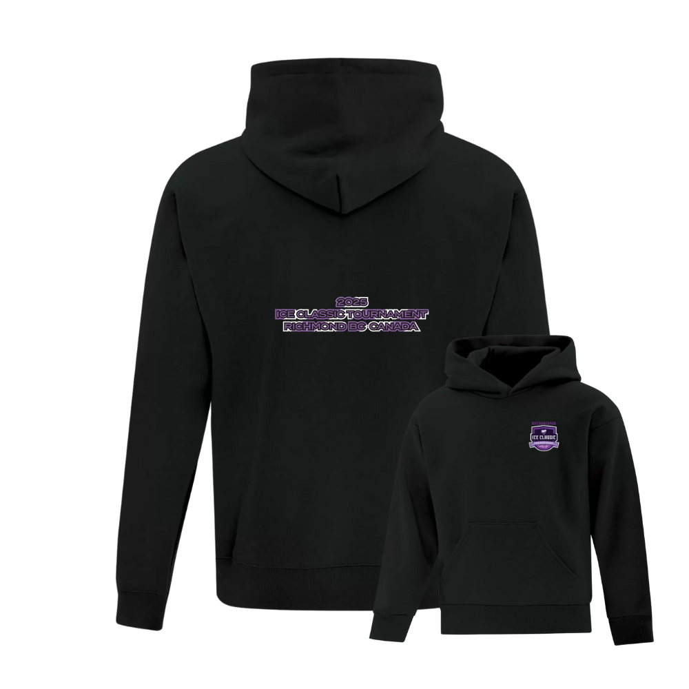 Richmond Ice Classic Left Chest Purple Logo Hoodie - Youth
